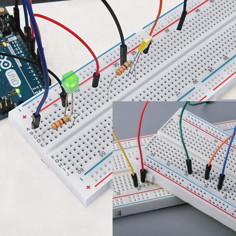 CENBEN 461Pcs Electronics Fun Kit Breadboard Kit with Power Supply