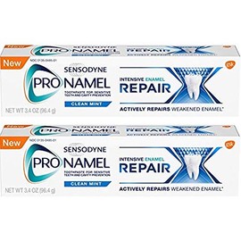 Sensodyne ProNamel, Clean Mint, Intensive Repair 3.4 Ounce (Pack of 2)