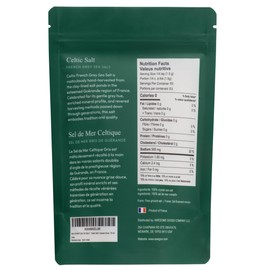 SALTCRAFT CELTIC SALT - Coarse Grain Crystals, Low Sodium 20%, Kosher Certified & Mineral Salt, No Additives, Non-GMO - 8 Ounce (1 Pack)