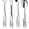 Pignr Animals Children's Cutlery, 4-Piece, from 3 Years, Cromargan Polished