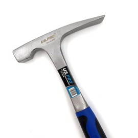 US PRO All Steel Brick Hammer Masonry Rubber & Fibreglass Handle 971g 4597