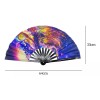 Generic W Abanico De Mano Plegable Rave Grande Con Efectos