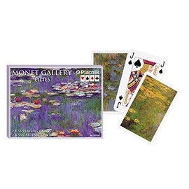 Gibsons Games Piatnik Playing Cards - Monet Gallery - Lilies, double deck