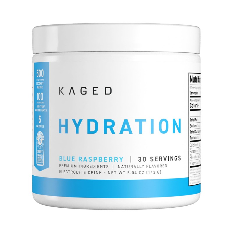 Kaged Daily Hydration | Sugar Free Electrolyte Powder Drink Mix