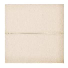 HappySnapGifts Cushion Back with Zip - (30cm Square) (Organic Cotton - Natural)