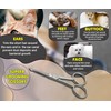Probe Curved Safety Ball Nose Scissors 4" Pet Face Ear