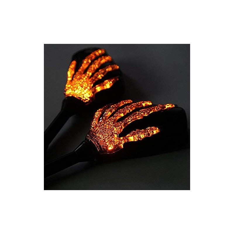 OKSTNO LED Skull Skeleton Hand Claw Side Mirrors Rearview Mirrors