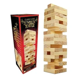 Classic Games Tumbling Tower Stacking Game by Ambassador Premium Quality