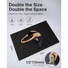 YOTTOY Large Yoga Mat (75 * 52 * 1/2inch),Extra Wide