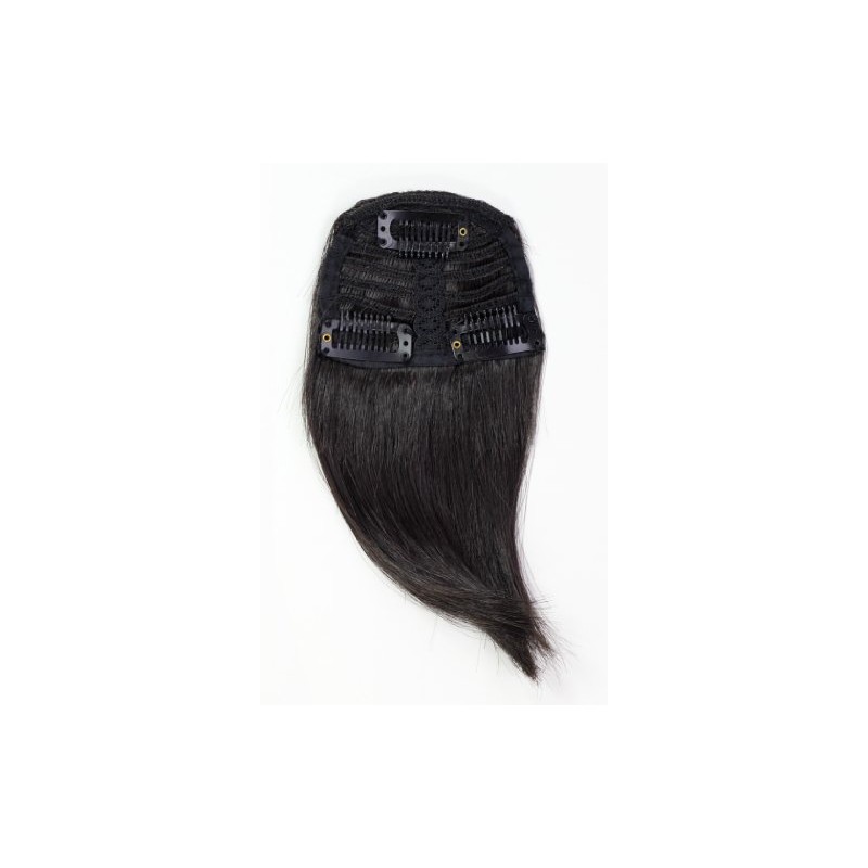 Hair Piece Clip-in Bangs Fringe synthetic fiber black blackbrown YZF-1088HT-2