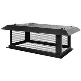 Chimney Cap Chimney Cover,Fireplace Chimney Caps for Outside 17"x29",Chimney Flue Cover Chimney Rain Cap,Roof Rain Guard Chimney Top Protector Cover Chimney Exhaust Vent Cap for Flue Tile Chimney