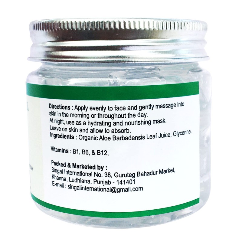 Raslok Aloe Vera Gel 100% Pure Natural Aloe Gel For