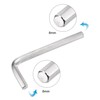 TOP-VIGOR 1Pcs 8mm Hex Key Wrench, Metric CR-V L Shaped