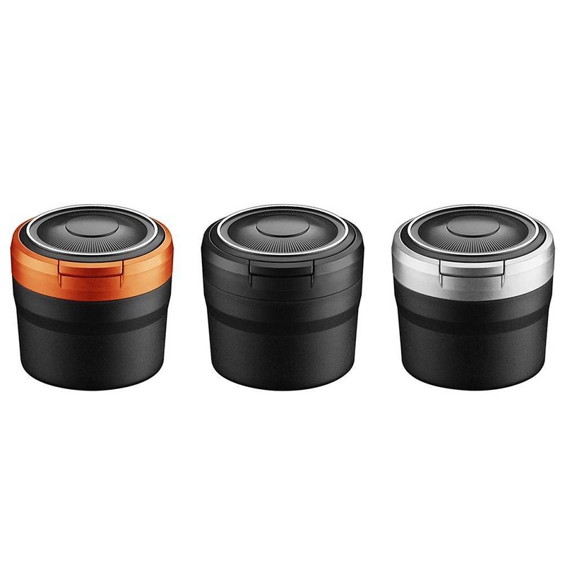 HEITIGN Car Ashtrays with Lid and LED Light, Portable Ashtray
