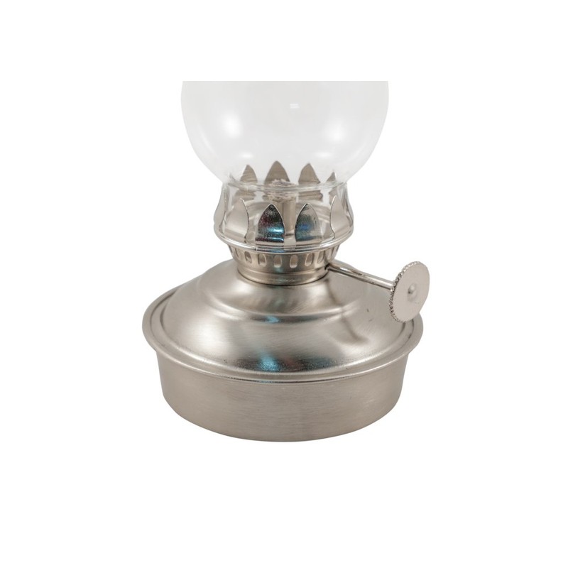 Vermont Lanterns Brass Mini Small Oil Lamp 6.5" (Pewter)
