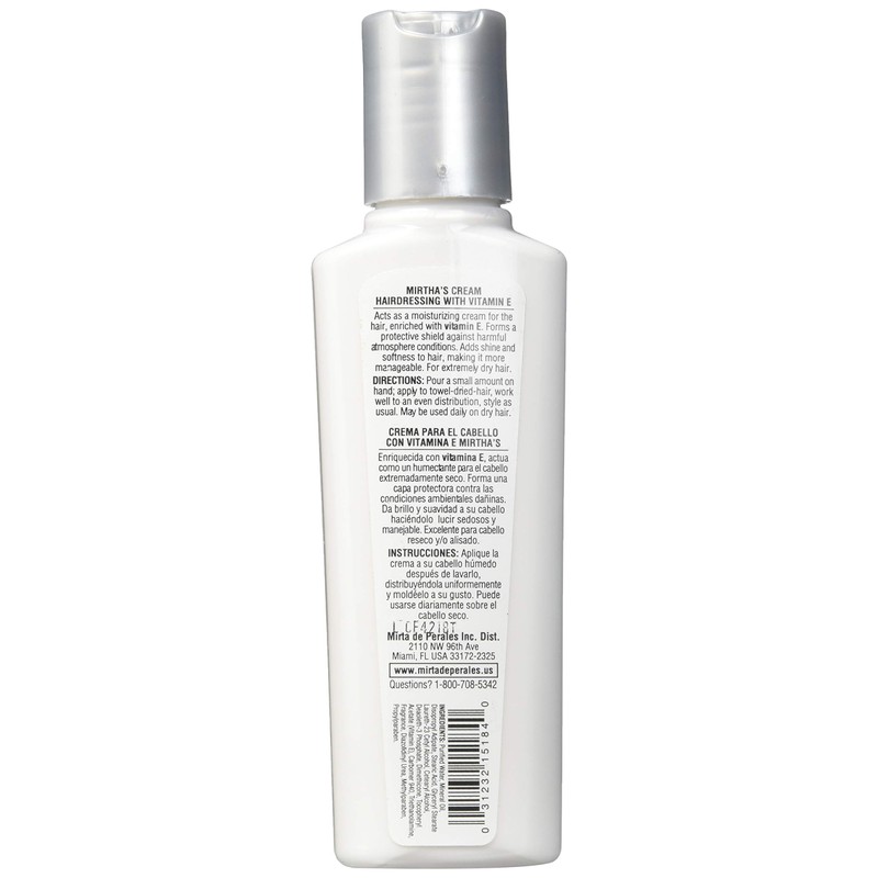 Mirta De Perales Hairdressing Cream with Vitamin E, 4.0 Ounce