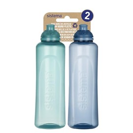 Sistema 480 ml Swift Bottle, Pack of 2, Recycled PP