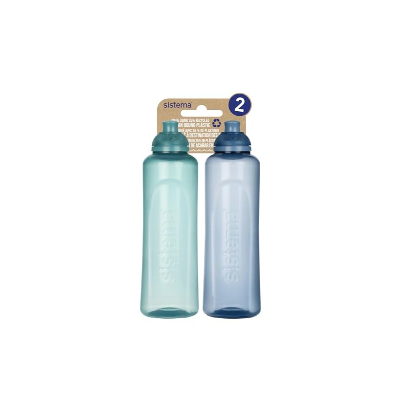 Sistema 480 ml Swift Bottle, Pack of 2, Recycled PP