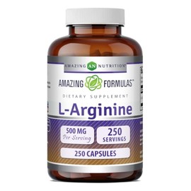 Amazing Nutrition Formulas Arginine 500 250 Caps Arginina Cápsulas