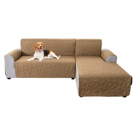 YUEANG Sectional Couch Covers L Shape Couch Cover for Dogs, Reversible Sofa Slipcover Pet Cat Scratch Furniture Protector Cover