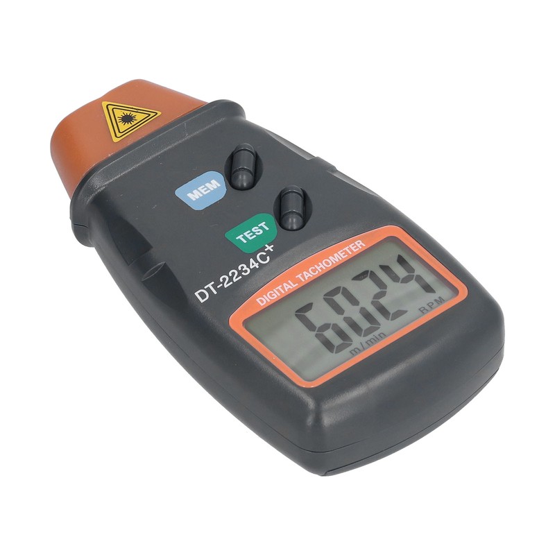 DT2234C+ Digital Laser Tachometer High Accuracy Non Contact Speedometer for