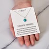 Philip Jones Synthetic Turquoise Necklace with Quote Card