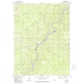 YellowMaps Pulga CA topo map, 1:24000 Scale, 7.5 X 7.5 Minute, Historical, 1979, Updated 1979, 26.6 x 21.8 in - Polypropylene