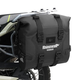 Rhinowalk Motorcycle Saddle Bag, Waterproof Luggage Bag, Quick Release Motorcycle Side Bag, 24L Fits Most Adventure and Sports Bike Motorcycle Carriers (Black, 1 Pack)