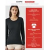 T-Shirt a Maniche Lunghe in Thermolactyl Traforato Nero M