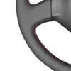MEWANT Customized Hand Stitch Black Artificial Leather Car Steering Wheel