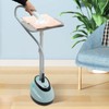 Standing Steamer with Ironing Board, 0.42Gallon Water Tank, Heats in