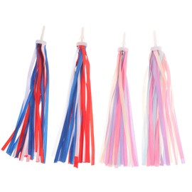 BESPORTBLE 4pcs Bike Handlebar Streamers Scooter Ribbon Decorations Bike Accessory Streamers for Boys and Girls