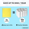 Swedish Dishcloths - 10 Pack Absorbent, Reusable, & Washable Hand