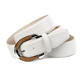 Anthoni Crown Women's SG4.T90 Belt, White (White 090), 95, White (white 090)