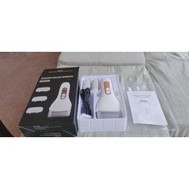 Electric Callus Remover for Feet - with Larger Grinding Head, Portable Pedicure Kit Foot File Callus Remover, Rechargeable Waterproof Foot File for Foot Care Deadskin Remover LCD Display-White