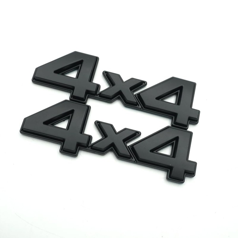 2Pc 4X4 Decal Fender Tailgate Emblem Badge 3D Nameplate Trunk