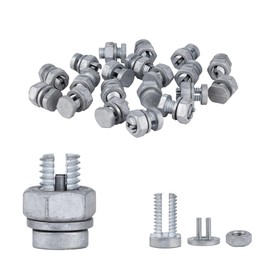 Split Bolts Electrical Fence Connector Wire Join Clamp Split Bolt Wire Connector for Electric Fence Wire 20 Pieces