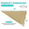 Corner Shower Shelves, 10” Recessed Tile Shower Shelf Brushed Golden,