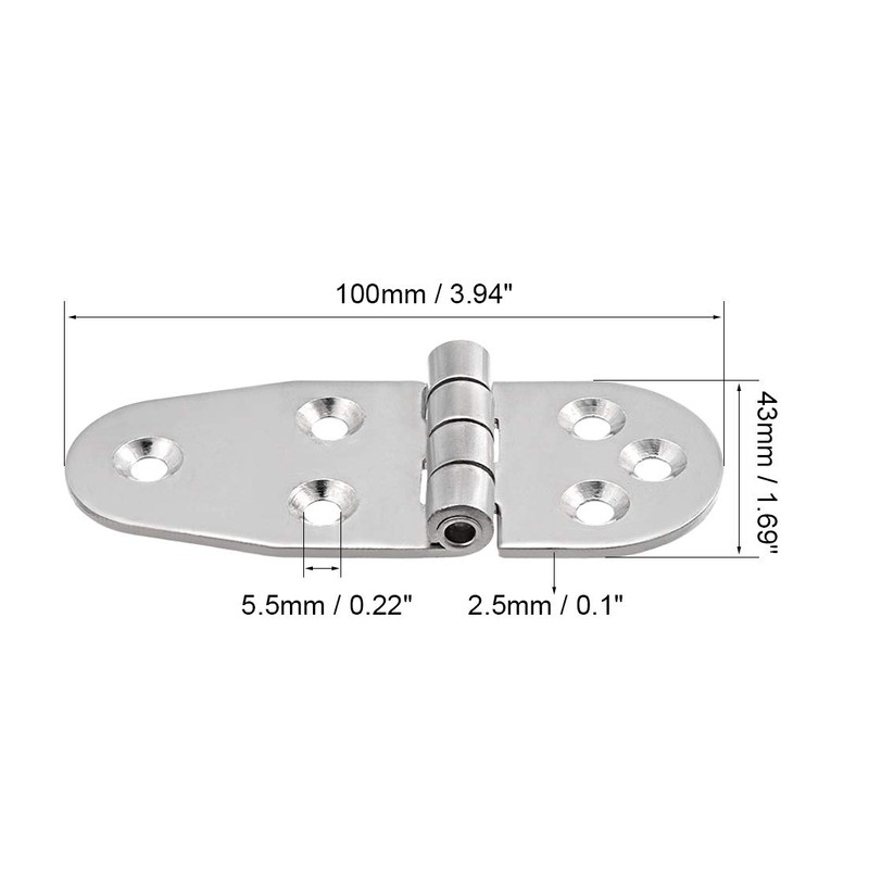 sourcing map T-Strap Heavy Shed Hinge Gate Door Hinges 304