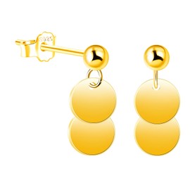 MOOFUN Minimalist Small Ball Hanging Smooth Round Stud Earrings Women's Earrings Stud 925 Silver Earring Earrings for Mum Girlfriend Teenager Girls Sister Women Gift Birthday Gift, Sterling Silver