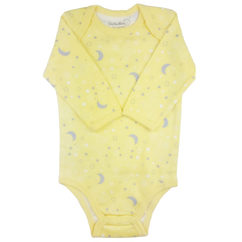 123 Bear 100 % Algodón Body, Paquete de 4 gris