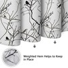 KAIMEIYU Shower Curtain Washable Textile Polyester Fabric Bathroom Curtain with