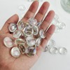 HappyFiller 90 PCS Clear Flat Marbles Glass Gems Pebbles for