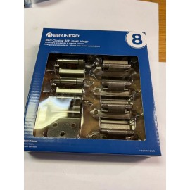 Brainerd 160-Degree Self-closing Satin Nickel Cabinet Hinge, (8PK)