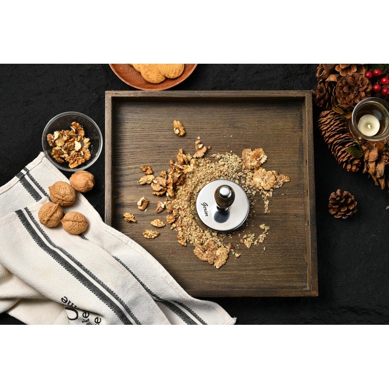 Meat Pounder Tenderizer - Solid Cast Stainless Steel Round Chicken