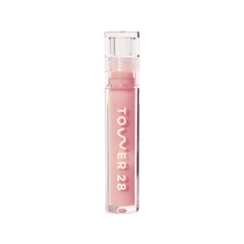 Tower 28 Tower 28 ShineOn Milky Lip Jelly, OAT, Non-Sticky, Hydrating Vegan Lip Gloss in Milky Peachy Pink, Apricot and Raspberry Seed Oil, Moisturizing, Clean, Cruelty Free