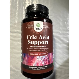 Nature’s Craft:Uric Acid Support Kidney Support.Joint Health (120 Caps) Exp:5/27