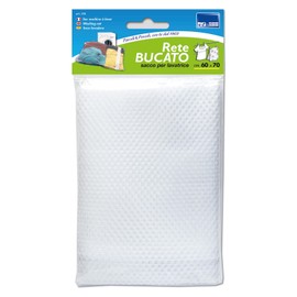 PARODI & PARODI-Il Salva Bucato Sacco per Biancheria con Cerniera x2, Sacco per Proteggere il Bucato, Sacchetto in Rete per Lavatrice, Ideale per Lavare Vestiti, Collant, Calzini,Biancheria, 60x70 cm