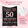 BAOERN 50th Birthday Gift for Her， 1976 Birthday Blanket 50"x60"