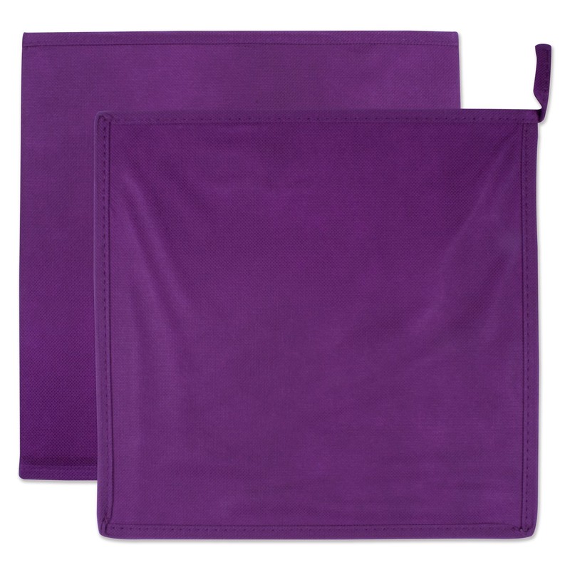 DII Non Woven Polyester, Solid Storage Bin, Small (4), Eggplant
